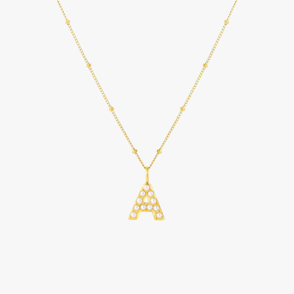 Parel Initiaal Ketting