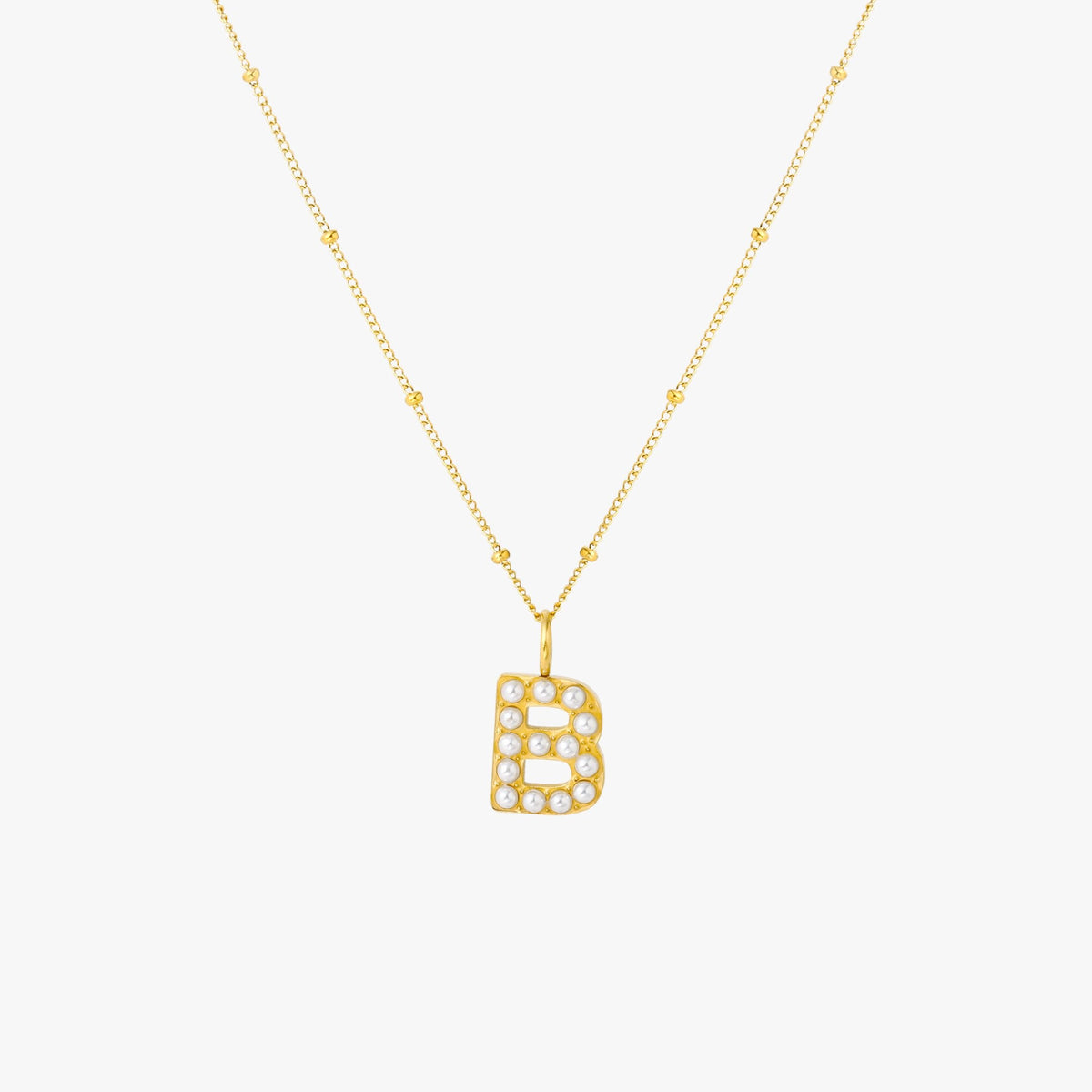 Parel Initiaal Ketting