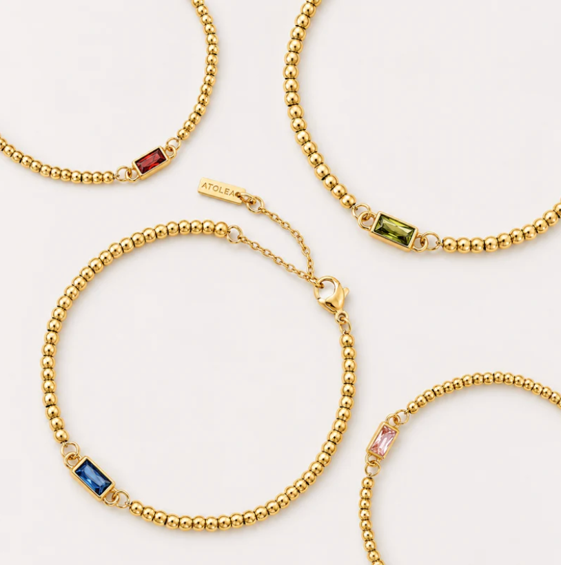 Geboortesteen Kralenarmband