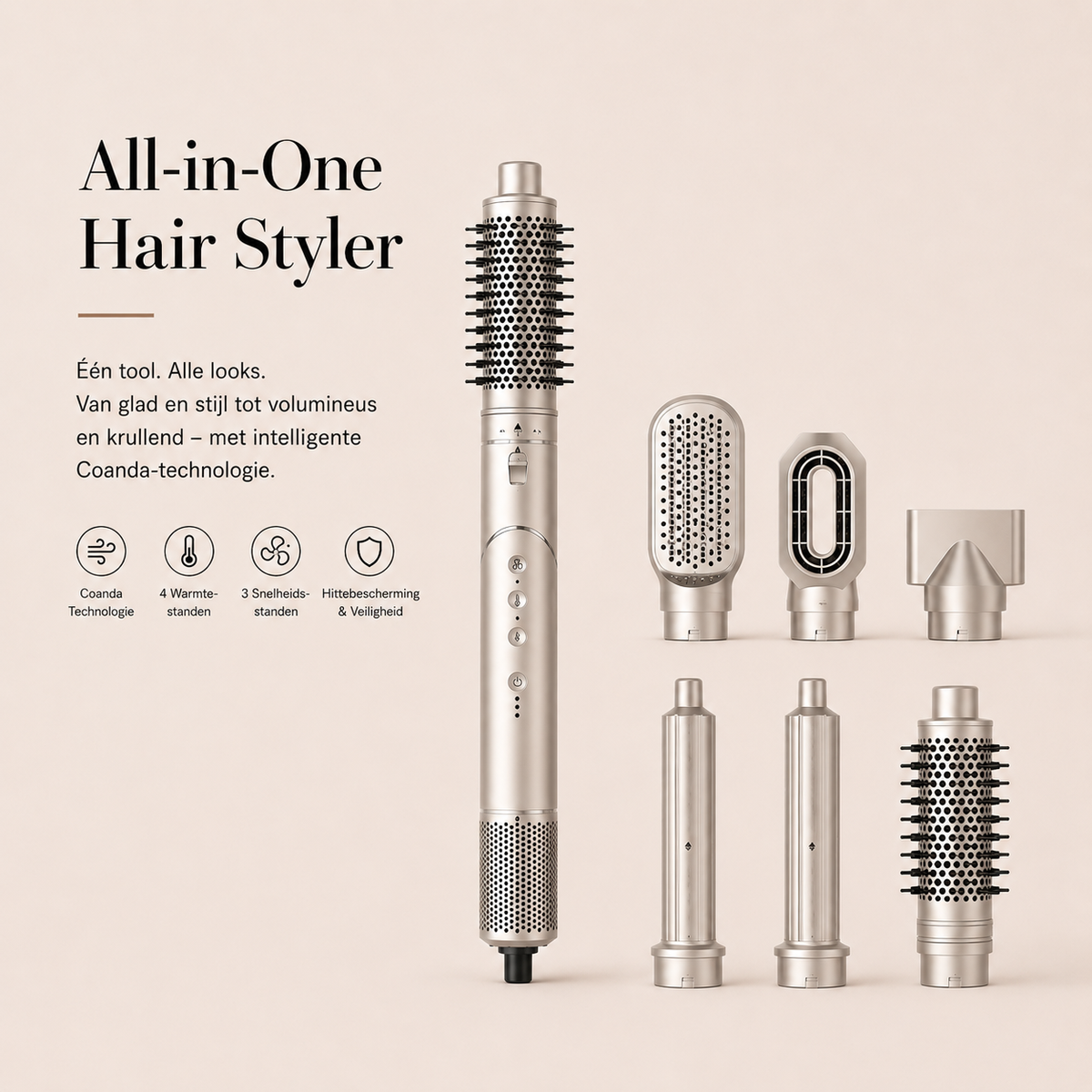 Airstyler | 7 in 1 styler voor salonwaardig haar
