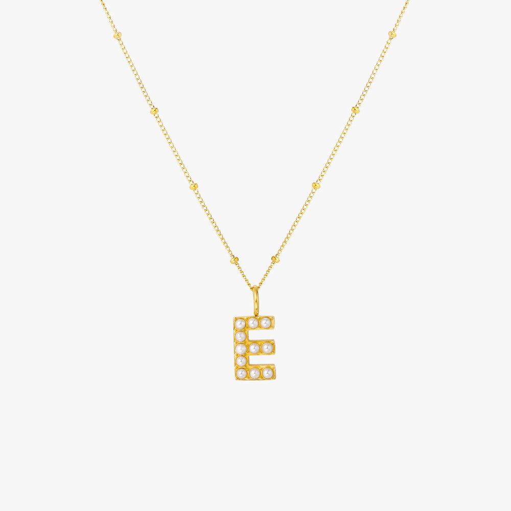 Parel Initiaal Ketting