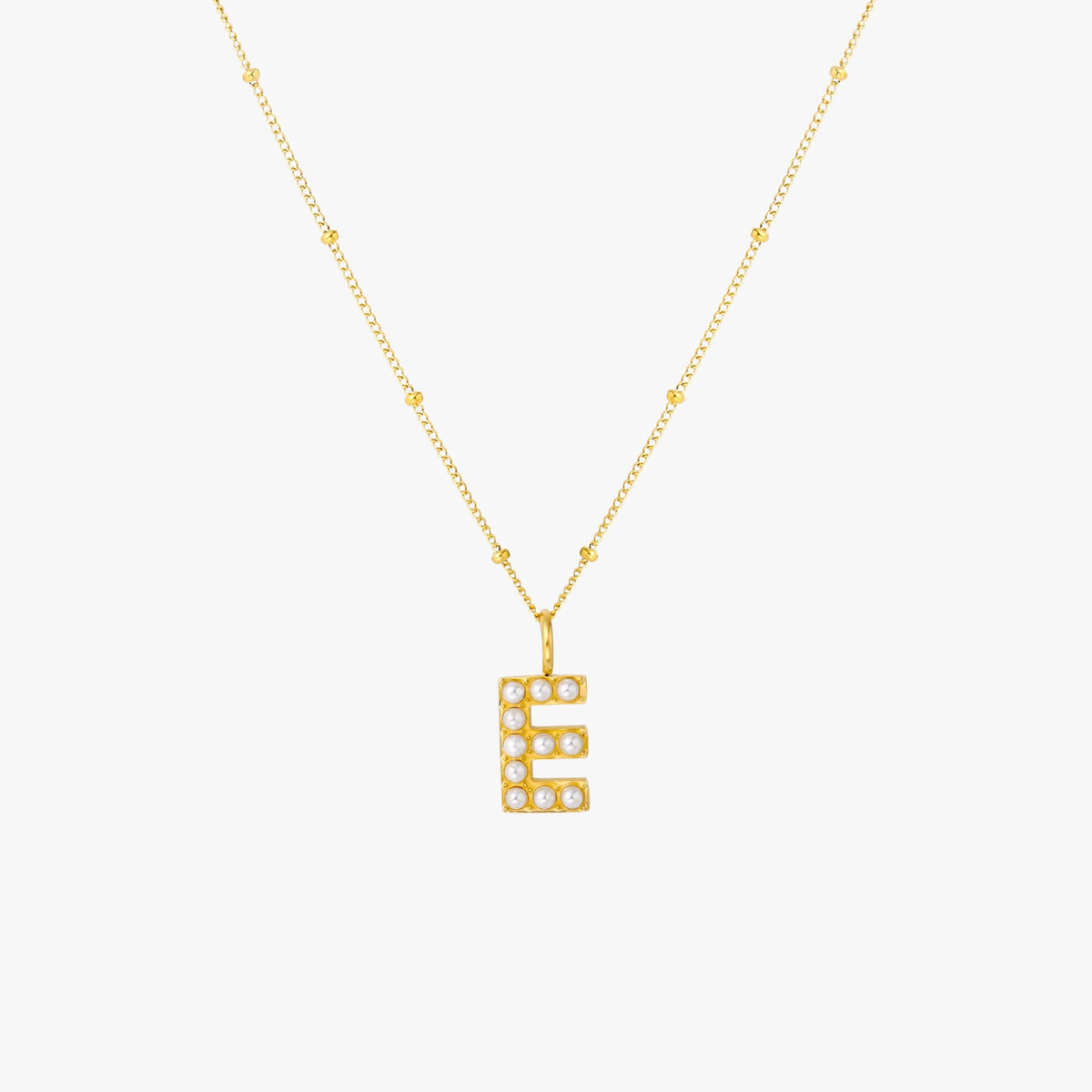 Parel Initiaal Ketting
