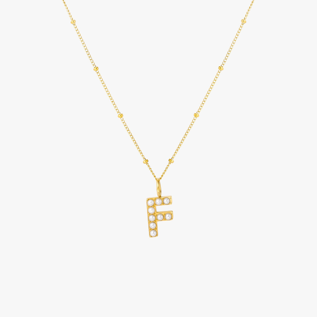 Parel Initiaal Ketting