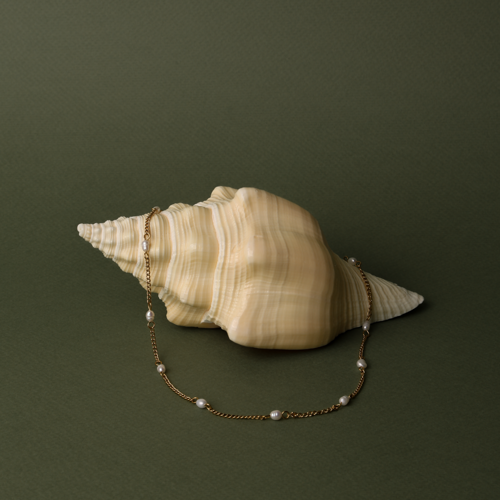 Dainty Gouden Parel Choker