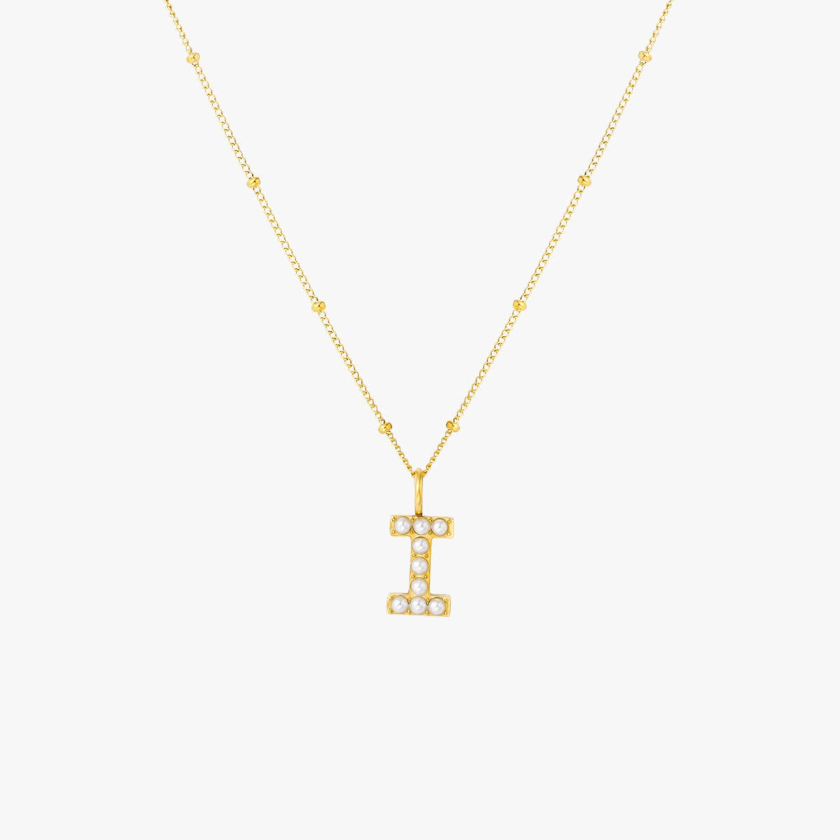 Parel Initiaal Ketting
