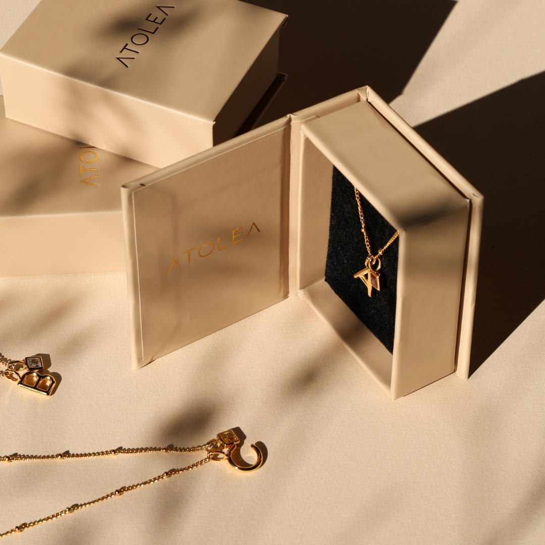 Initiaal & Geboortesteen Charm Ketting