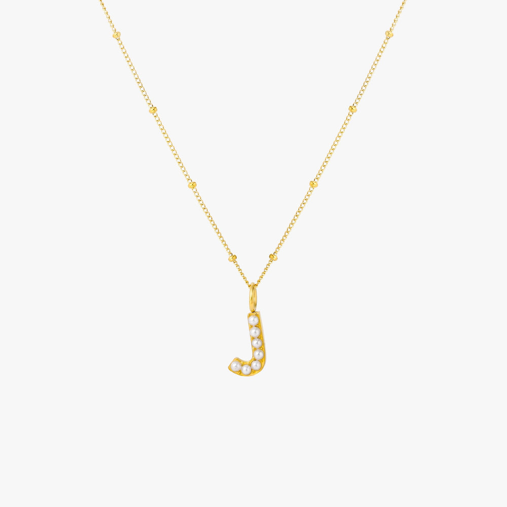 Parel Initiaal Ketting