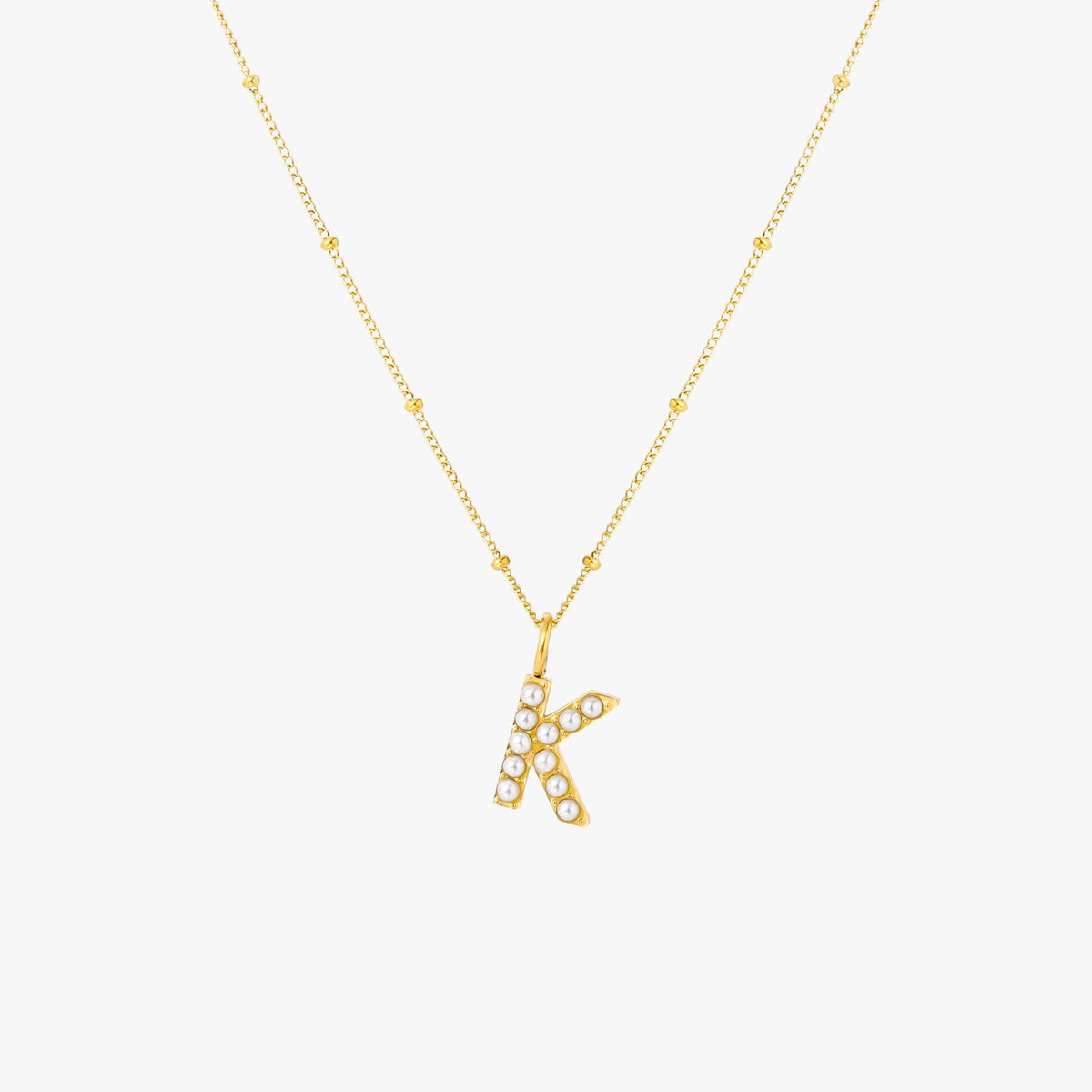 Parel Initiaal Ketting