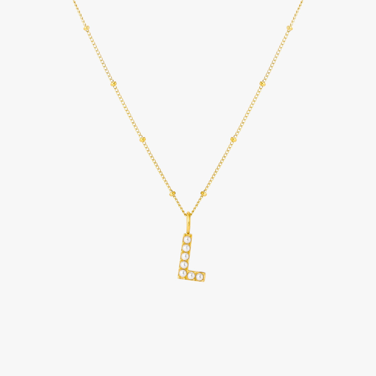 Parel Initiaal Ketting