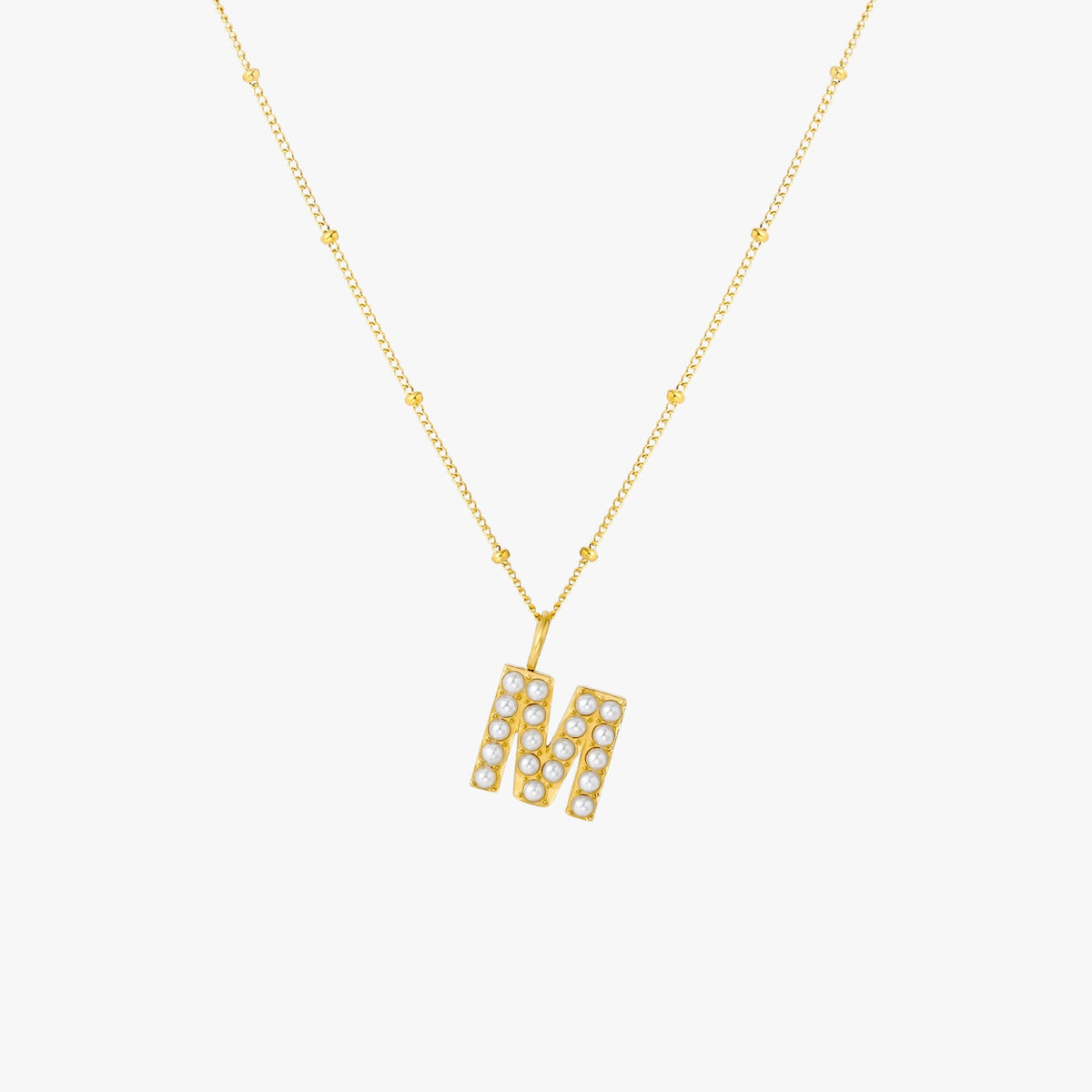 Parel Initiaal Ketting