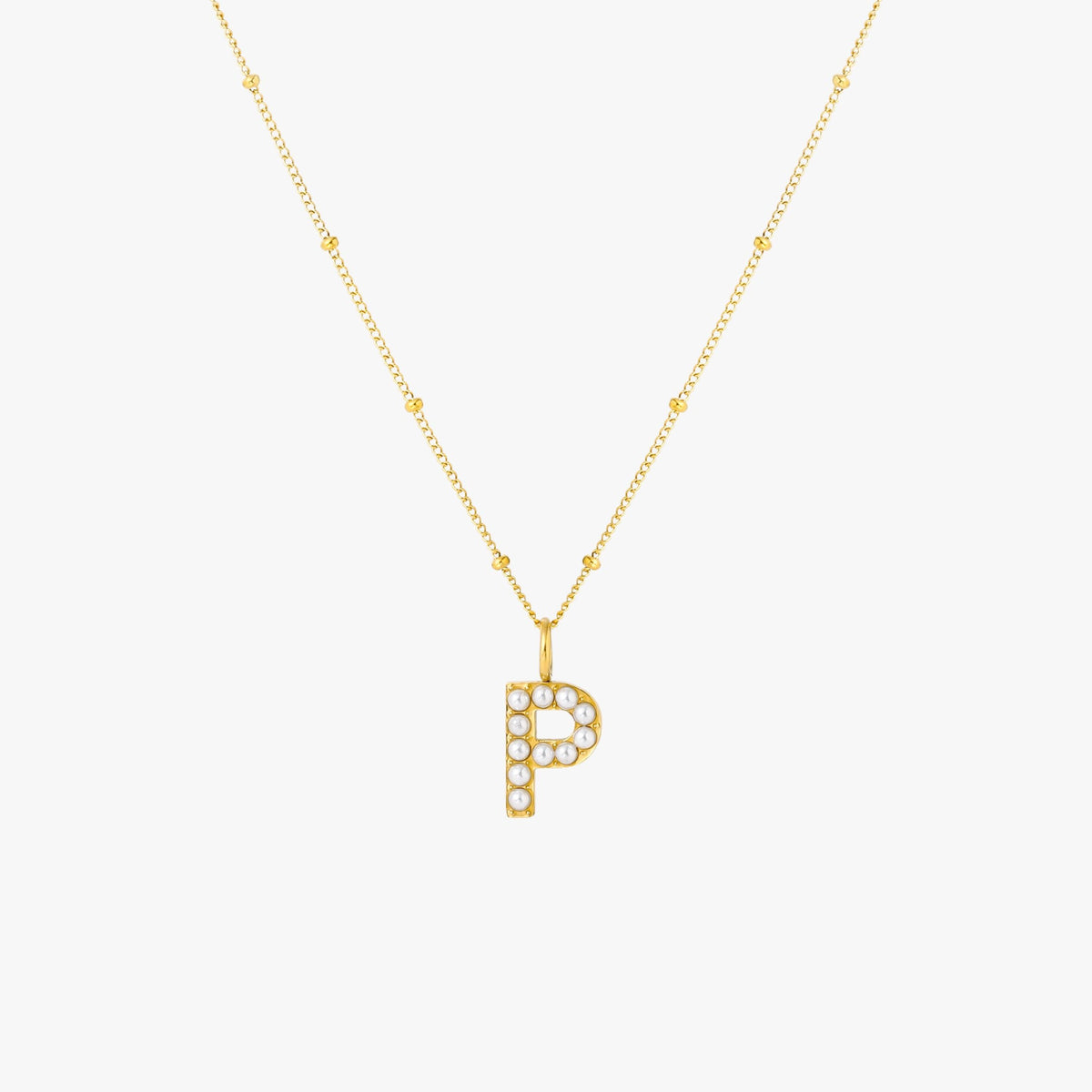 Parel Initiaal Ketting