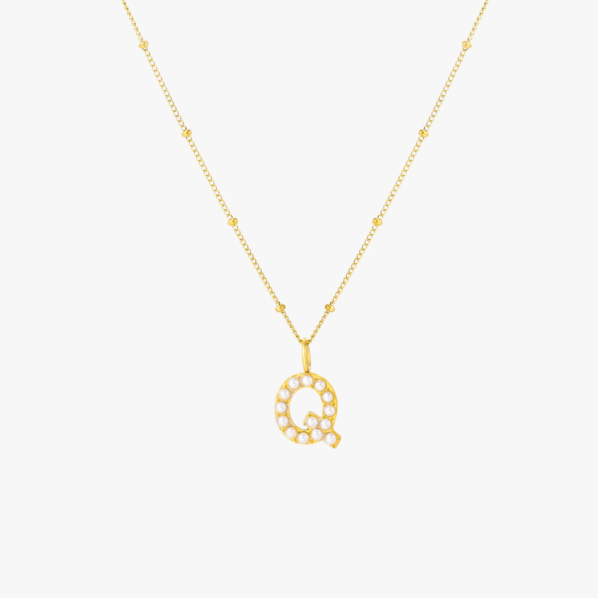 Parel Initiaal Ketting
