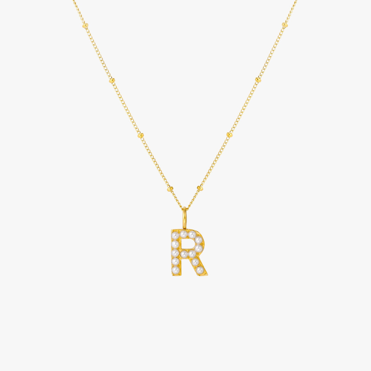 Parel Initiaal Ketting