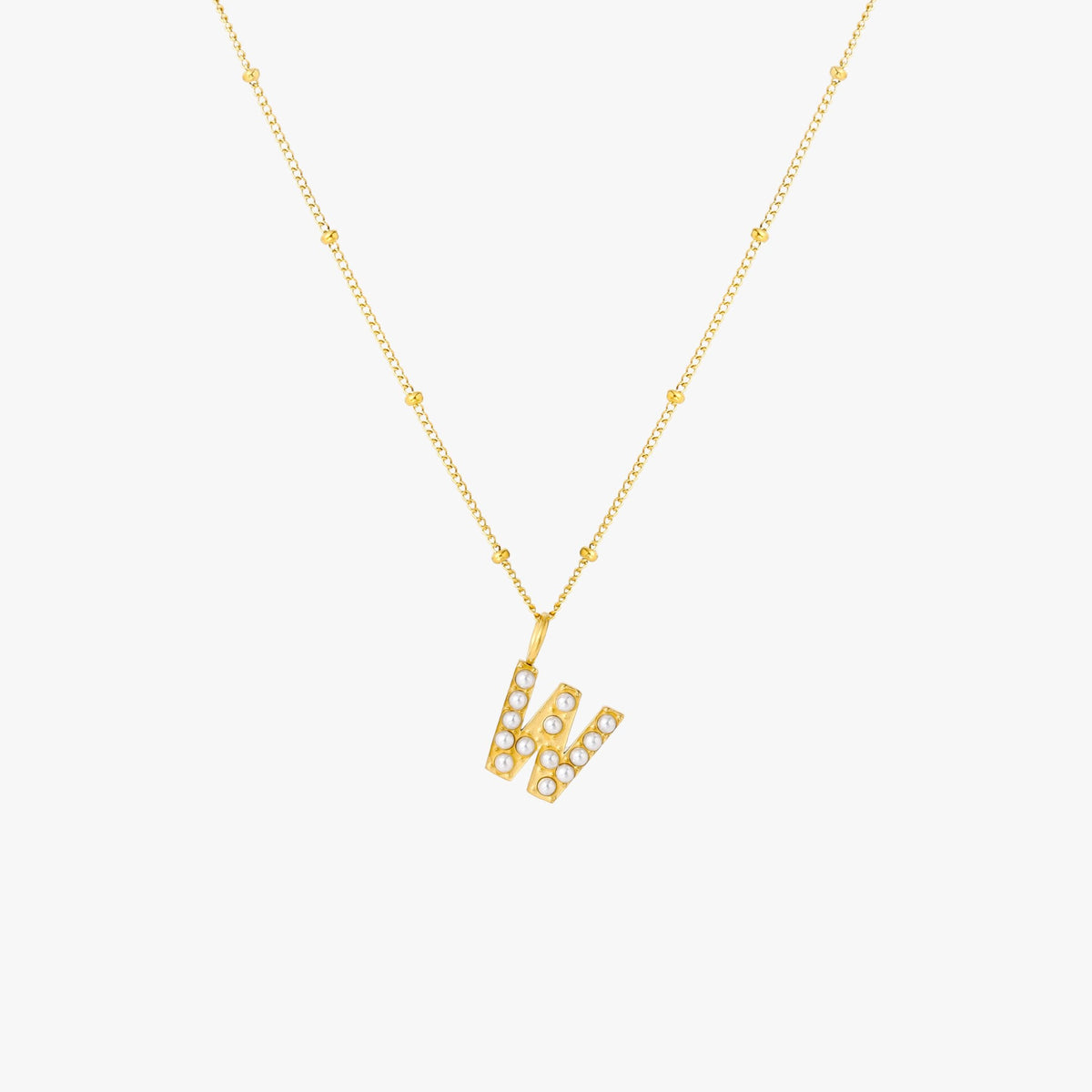 Parel Initiaal Ketting