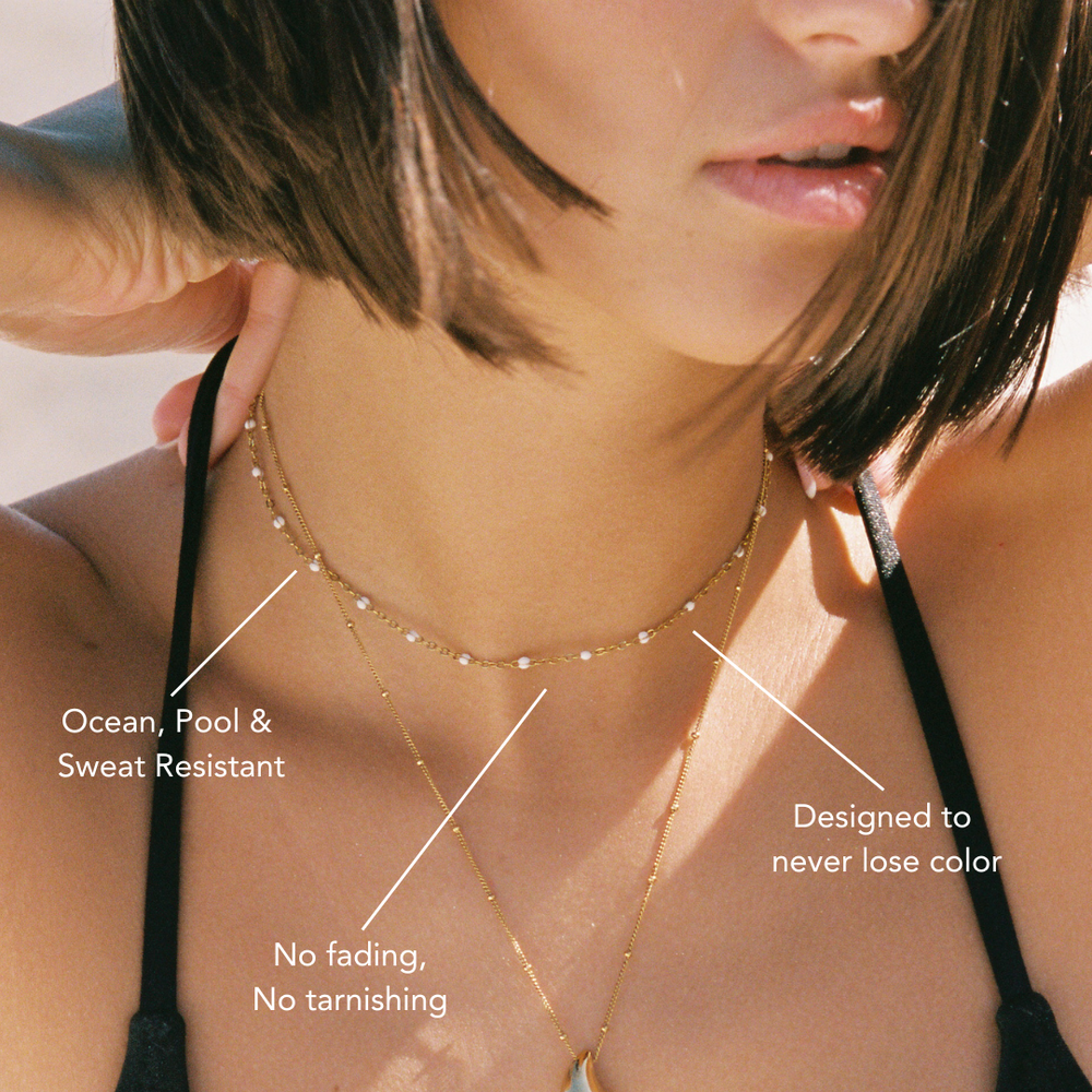 Witte Kralen Choker