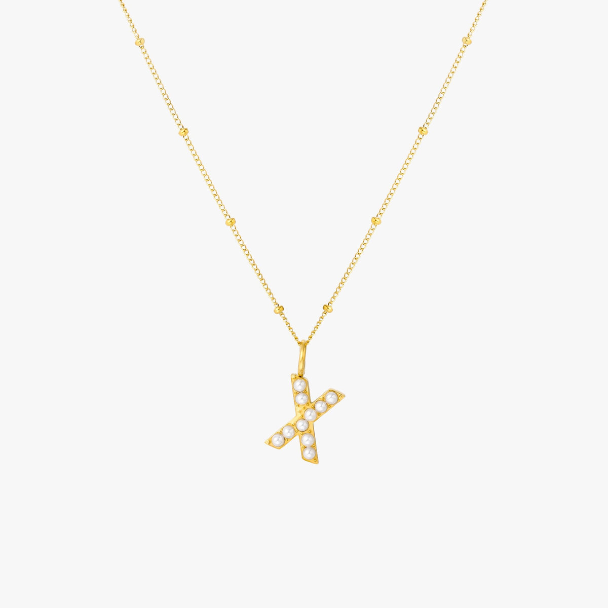 Parel Initiaal Ketting