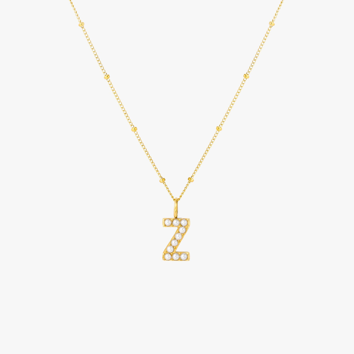 Parel Initiaal Ketting