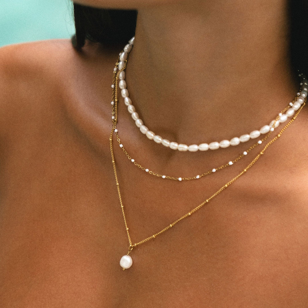 Witte Kralen Choker