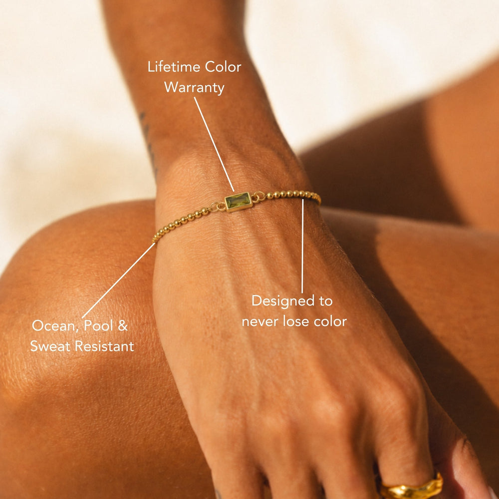 Geboortesteen Kralenarmband