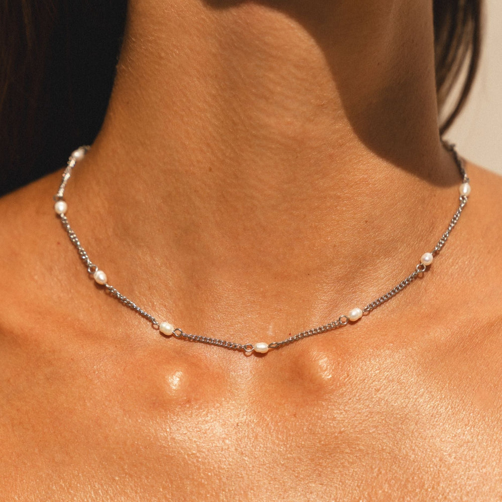 Dainty Gouden Parel Choker