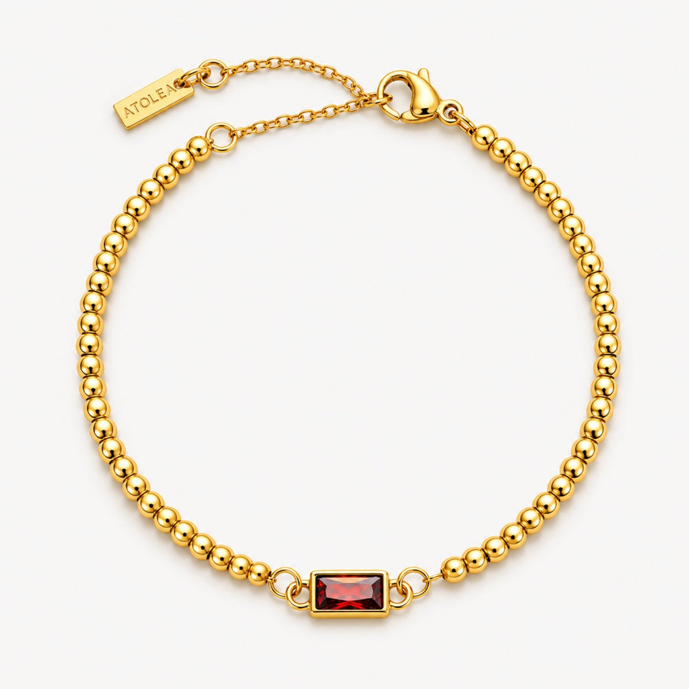 Geboortesteen Kralenarmband