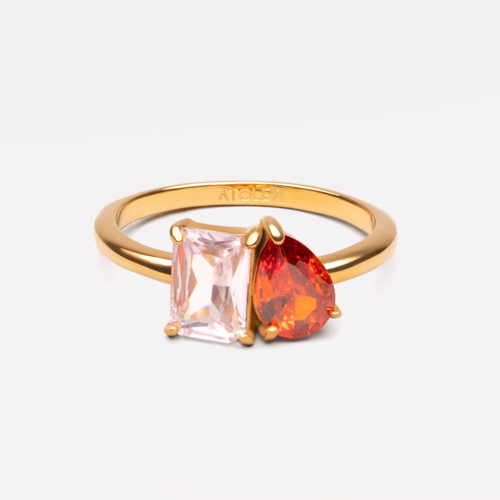 Toi et Moi Geboortesteen Ring