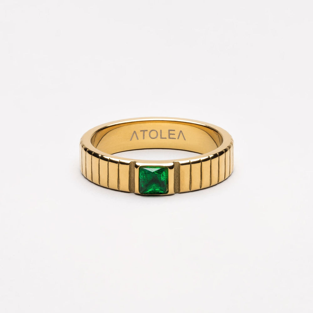 Chunky Smaragd Ring