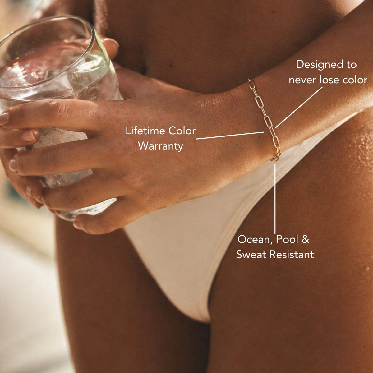"Cozumel" Paperclip Armband