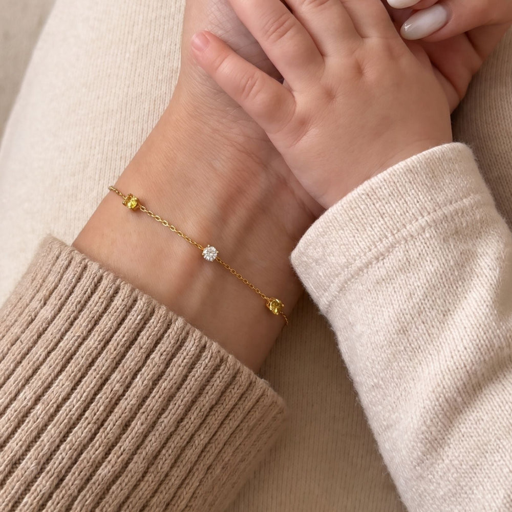 Gepersonaliseerde Geboortesteen Armband