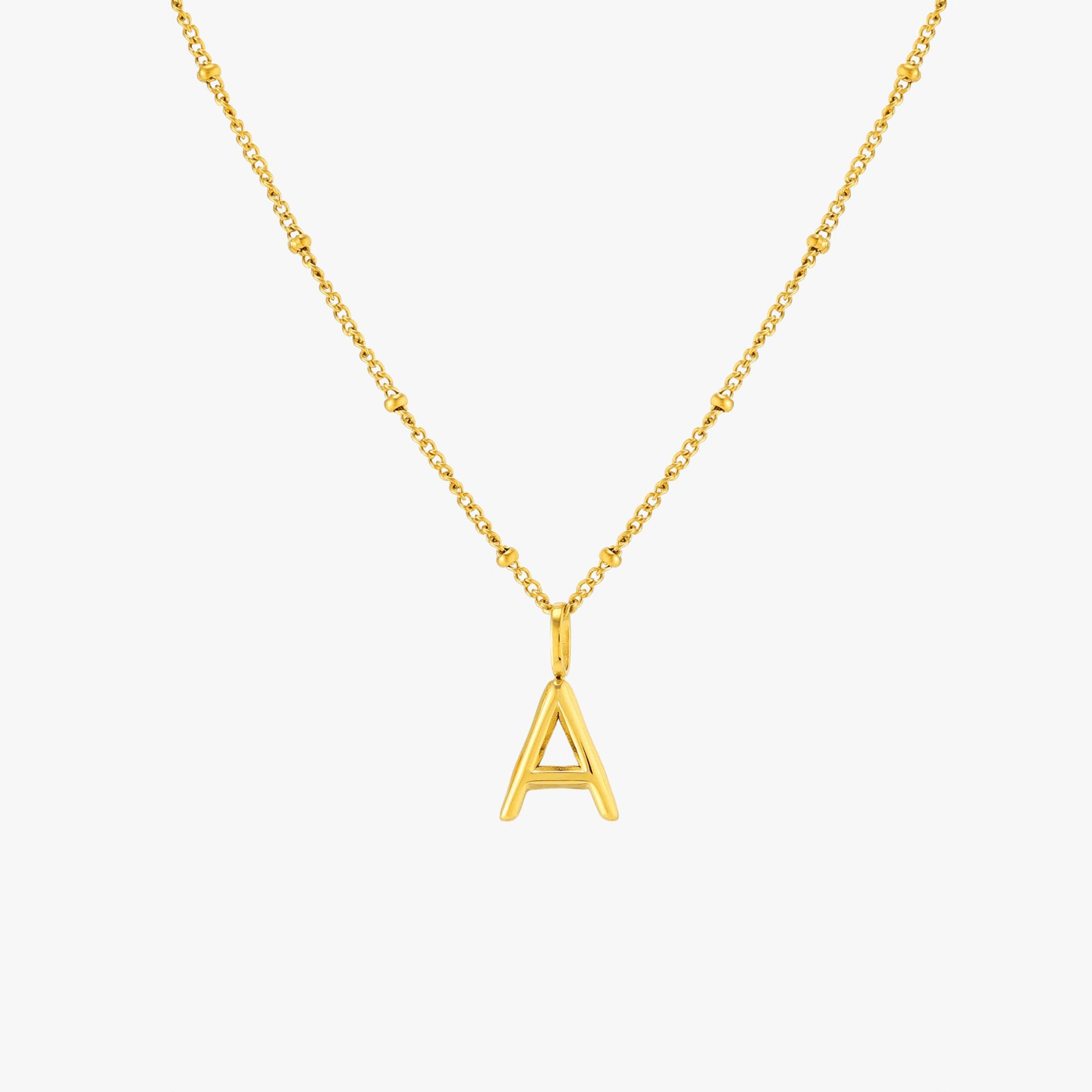 Initiaal & Geboortesteen Charm Ketting