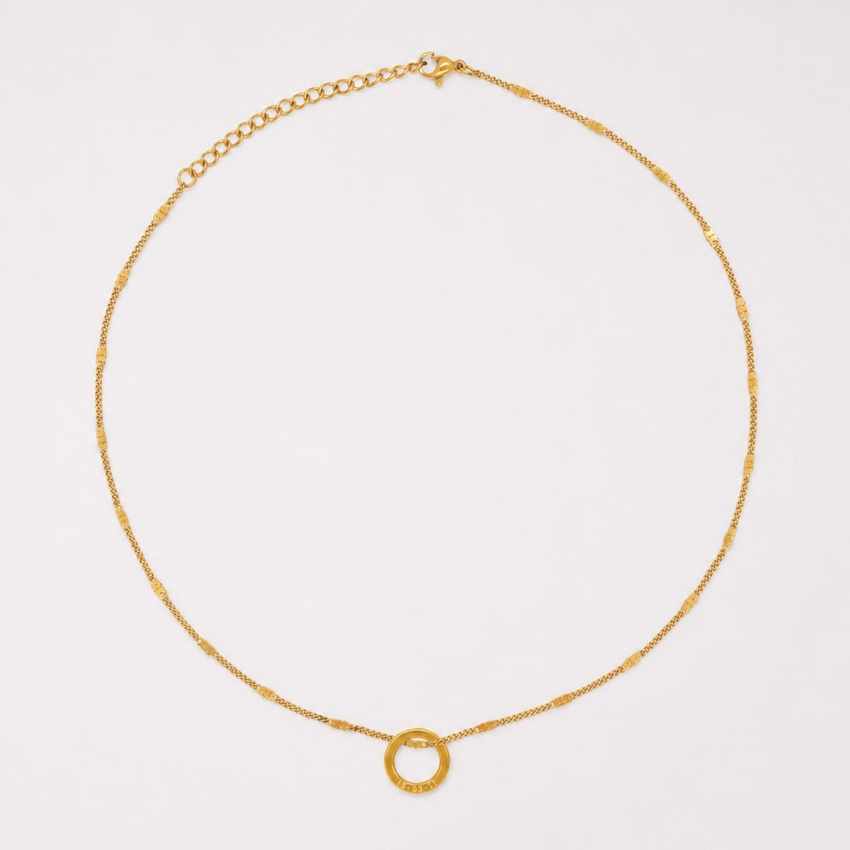 Graveerbare Ringketting