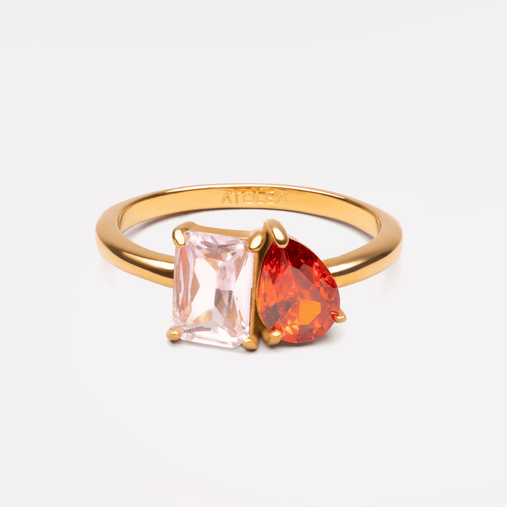 Toi et Moi Geboortesteen Ring