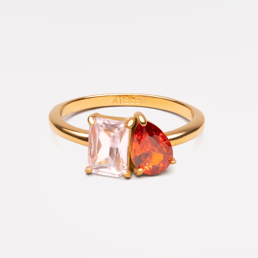 Toi et Moi Geboortesteen Ring