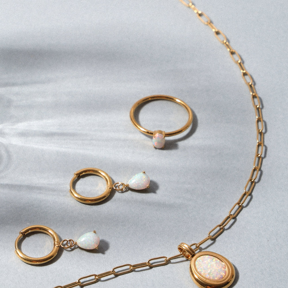Ovale Opaal Ring