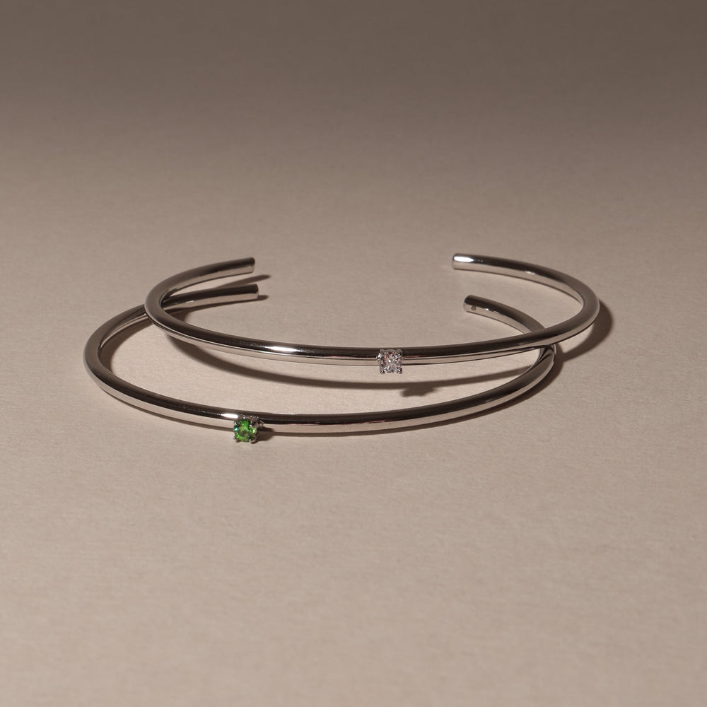 Dunne Smaragd Cuff