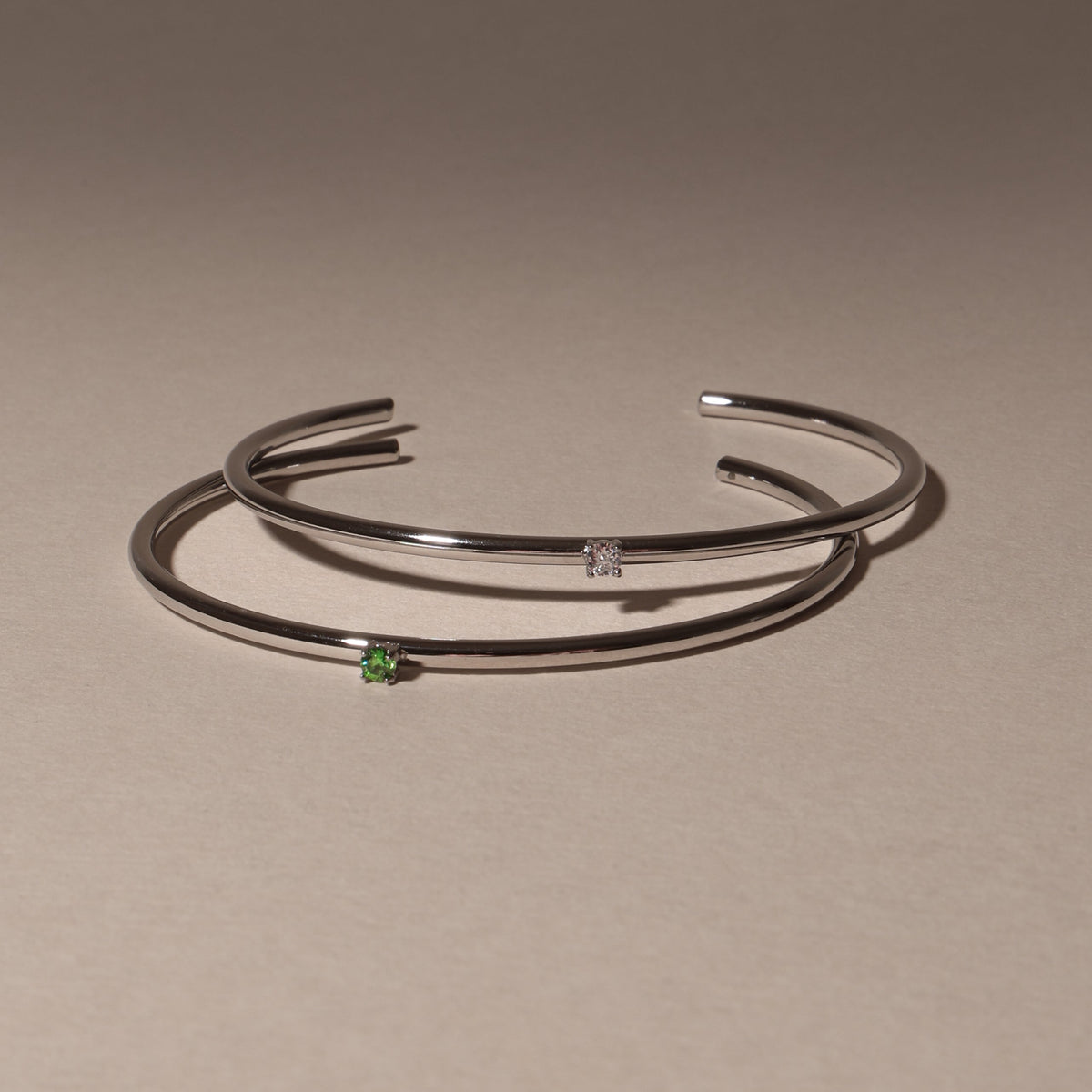 Dunne Smaragd Cuff