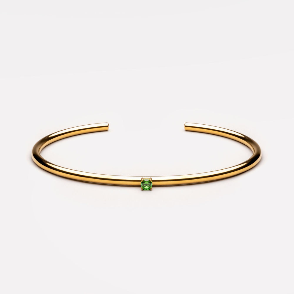 Dunne Smaragd Cuff