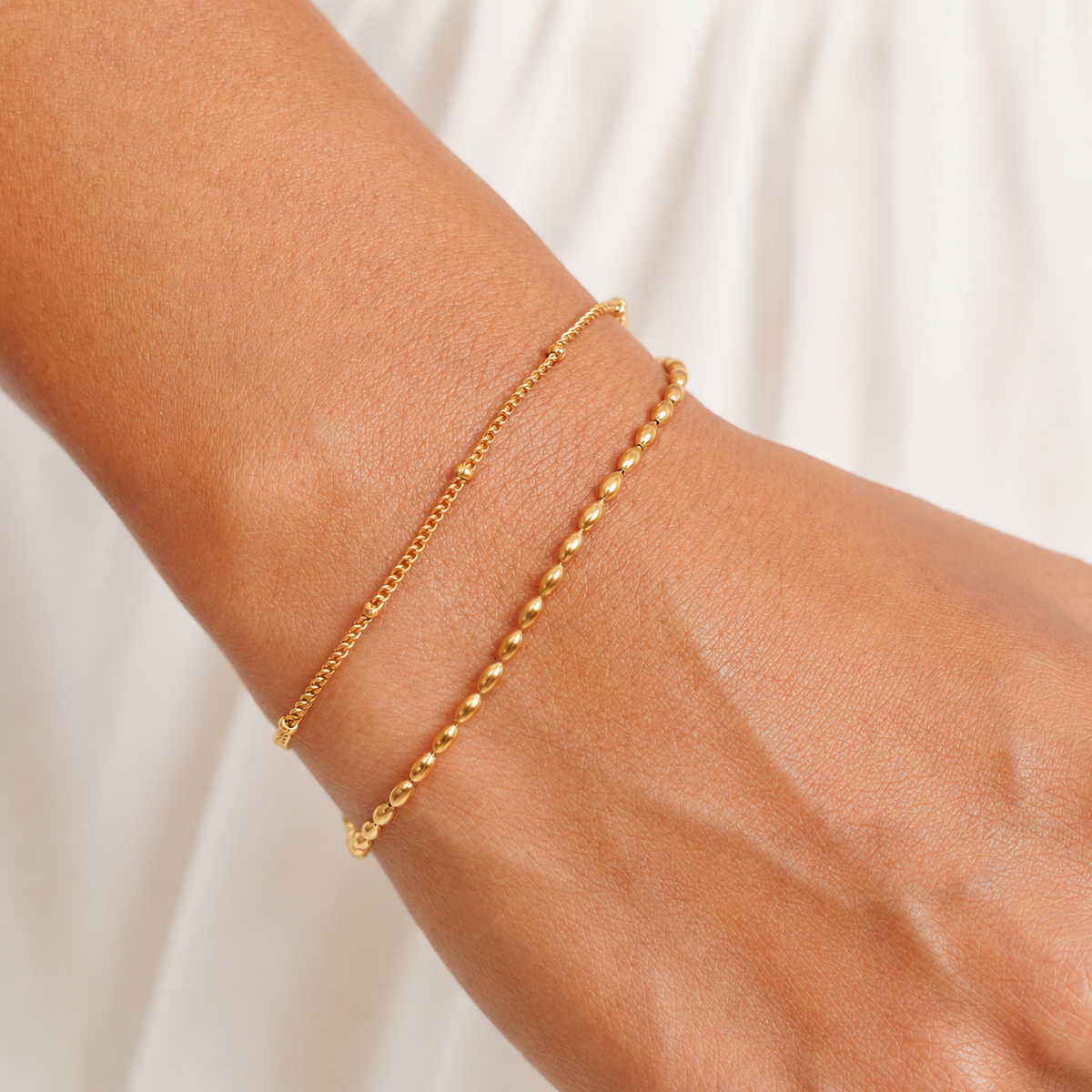 Layered Pebble Armband