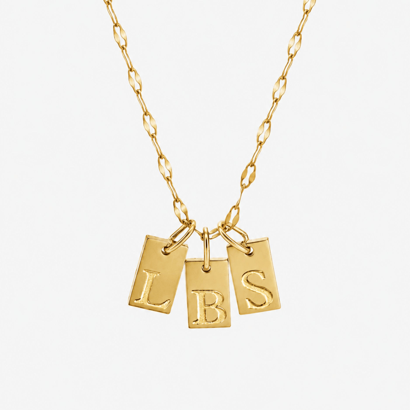 Initialen Tag Ketting