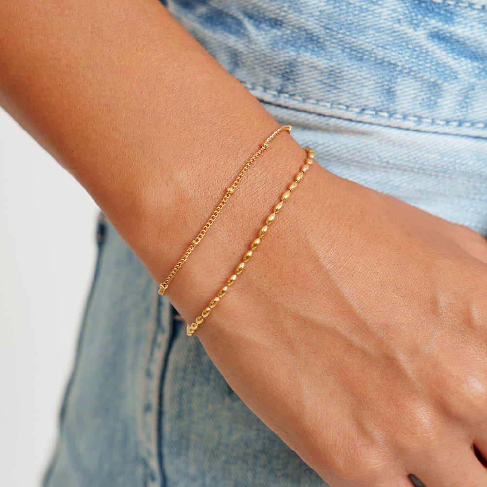Layered Pebble Armband