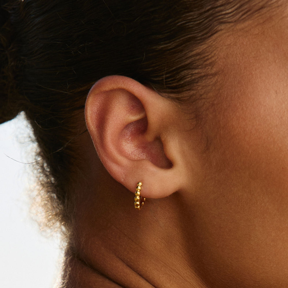 Beaded Hoops
