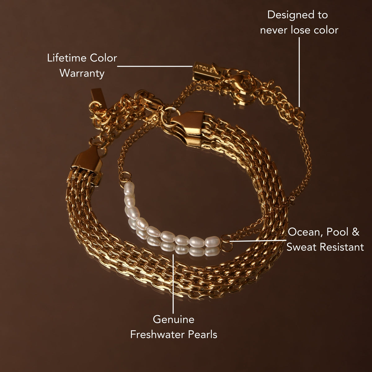 Mini Zoetwaterparel Armband