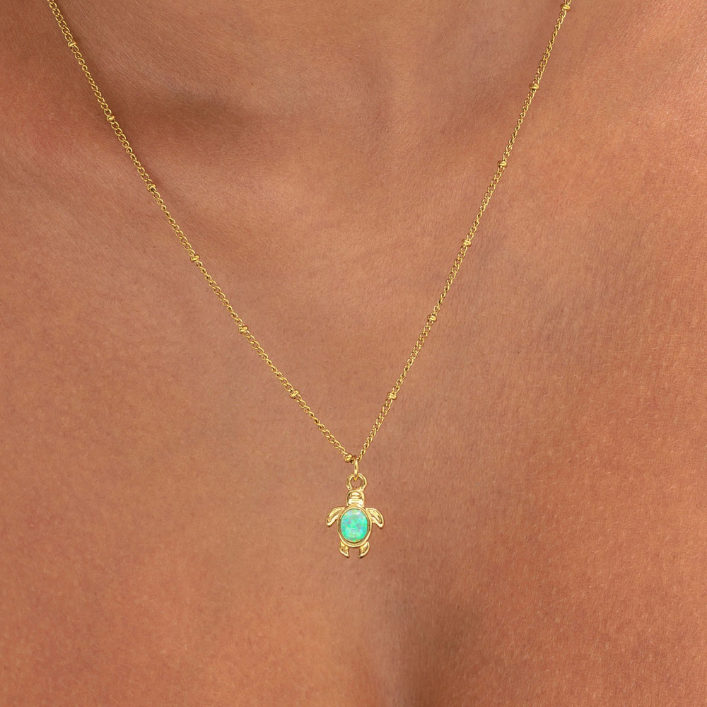 Opaal Schildpad Ketting