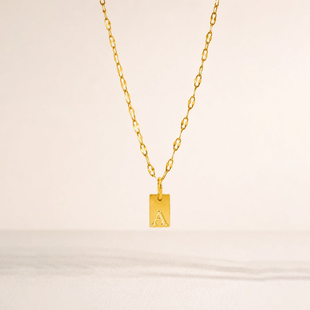 Initialen Tag Ketting