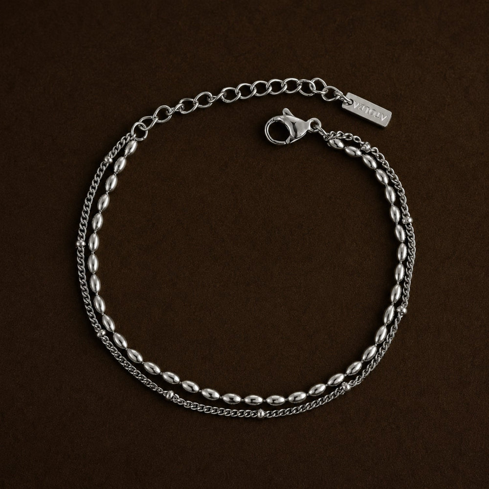 Layered Pebble Armband