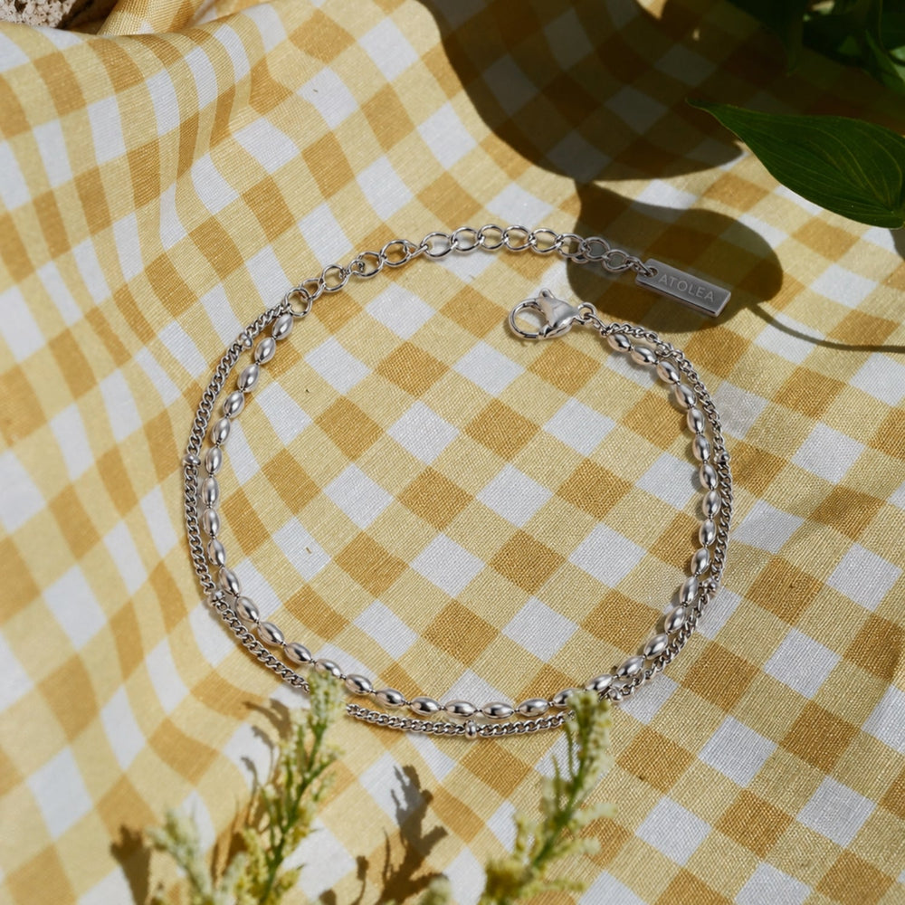 Layered Pebble Armband