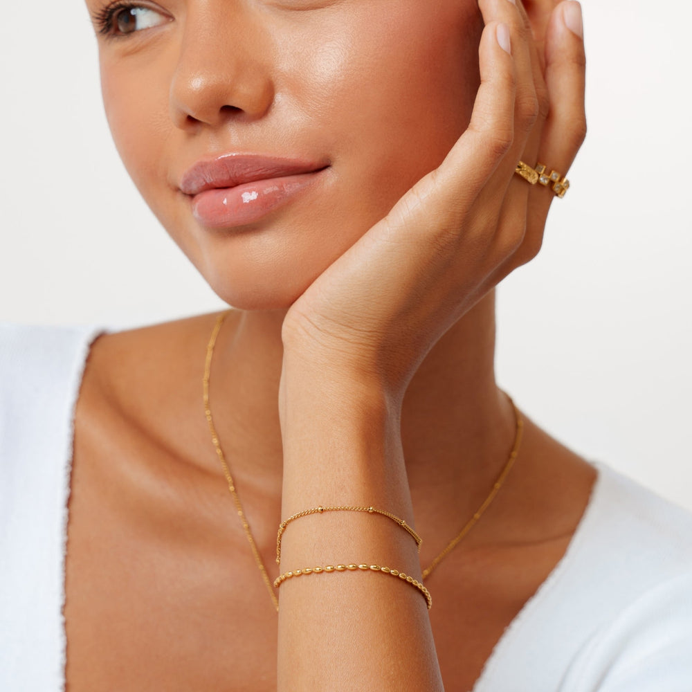 Layered Pebble Armband