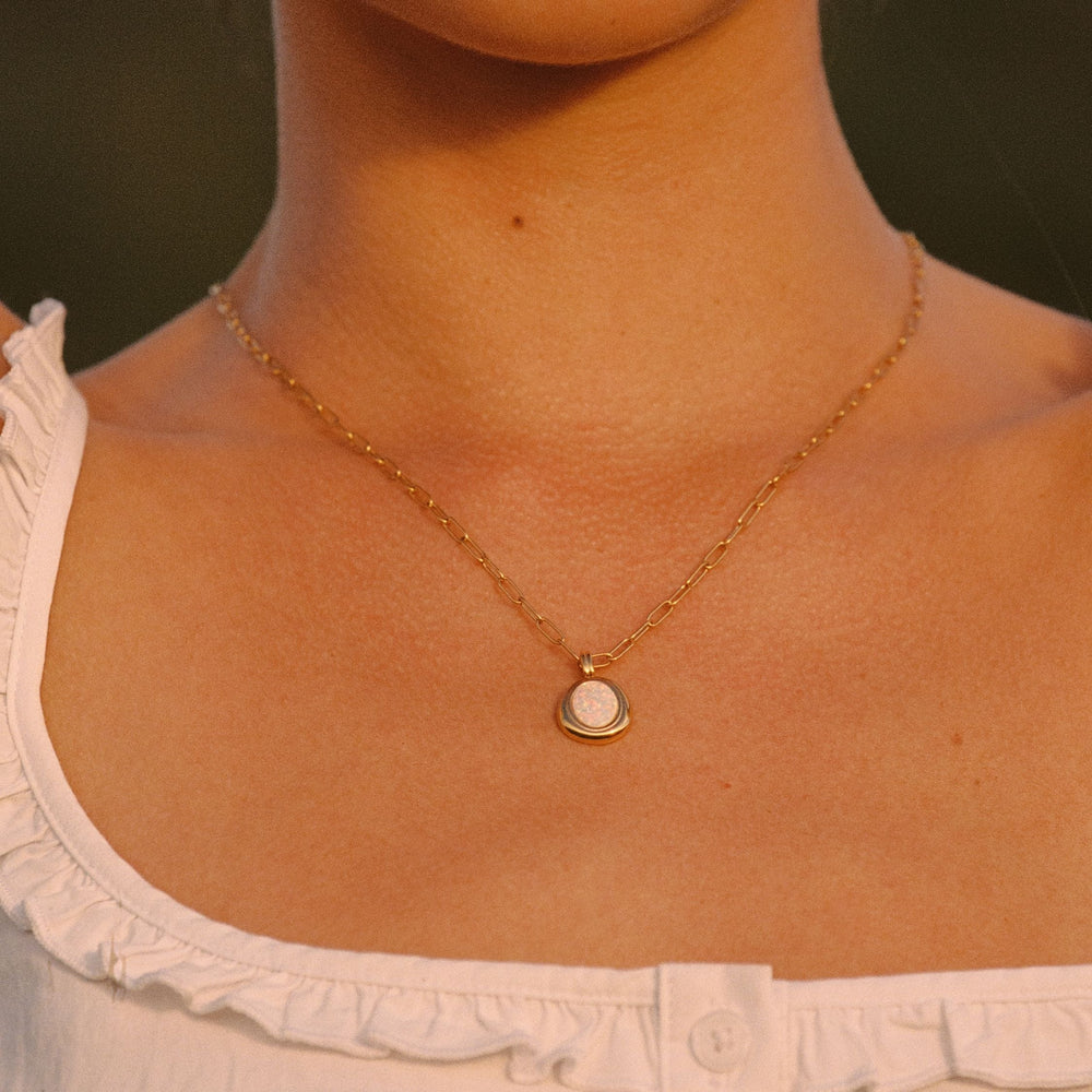 Opaal Aura Ketting