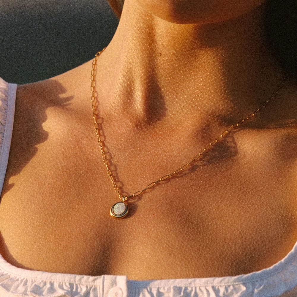 Opaal Aura Ketting