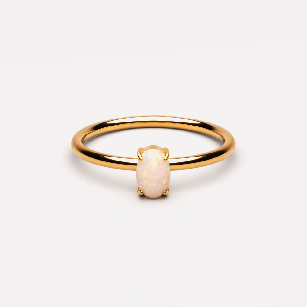 Ovale Opaal Ring